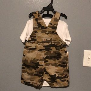 Carhartt overalls with shirt